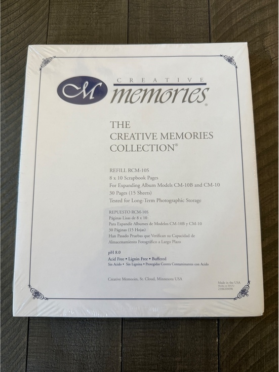 Creative Memories Other - Creative Memories 8x10 Scrapbook Page Refill RCM-10S